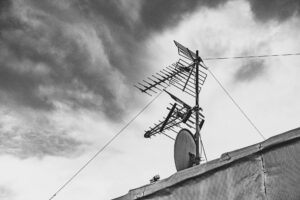 Antenna TV con maltempo