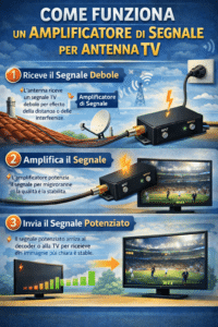 Come Funziona un Amplificatore di Segnale per Antenna TV